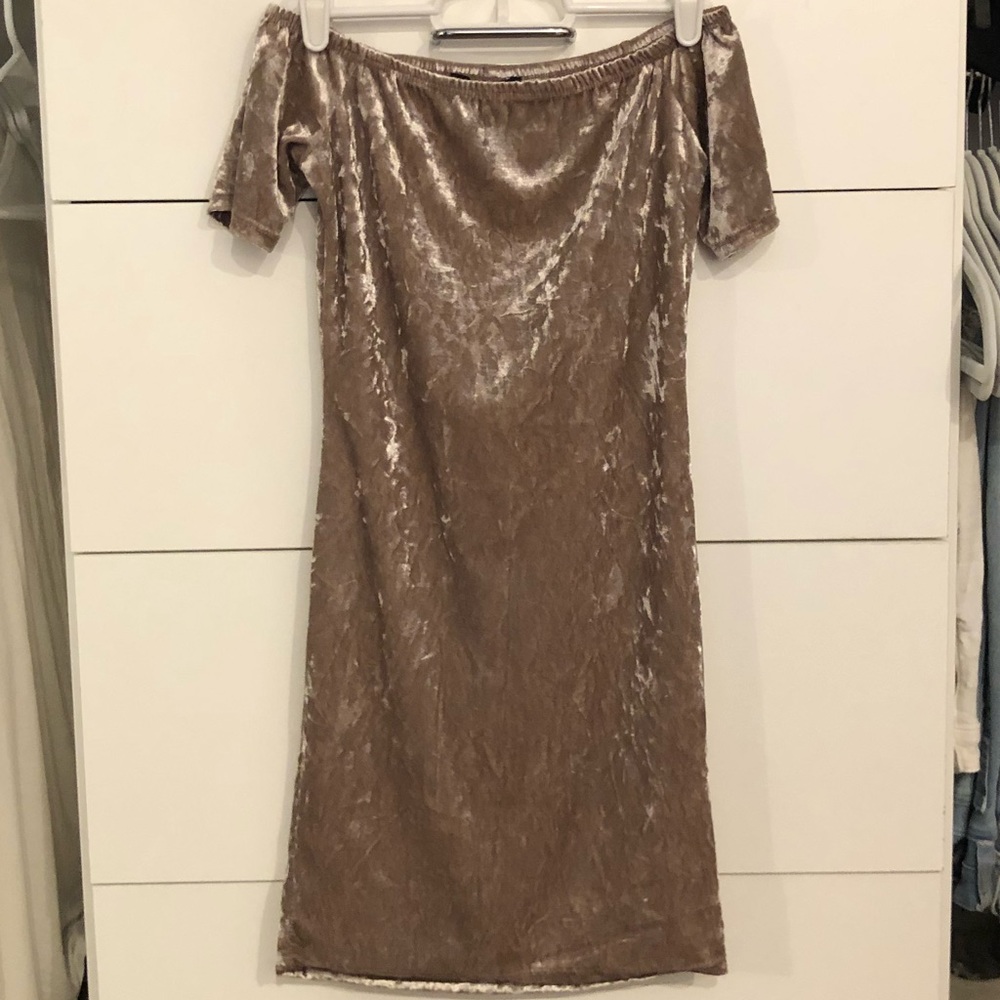 Forever 21 ‘Iced Mocha’ Velvet Dress